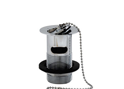 Pro 1.25" Slotted Basin Waste Chrome Plug Chain & Stay - PSWWAS335768