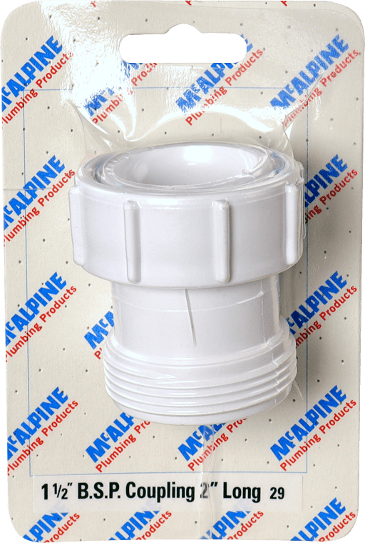 McAlpine CARD-29 1½" BSP Coupling 2" Long - T12A-2