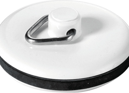 McAlpine WP2T 1¾" White Plastic Plug with Rubber Seal With Triangle