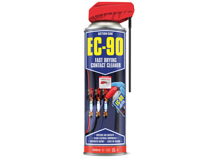 Action Can EC-90 Fast Drying Contact Cleaner 500ml - Q99ESC0005000015000 - Perfect for Quick Cleaning