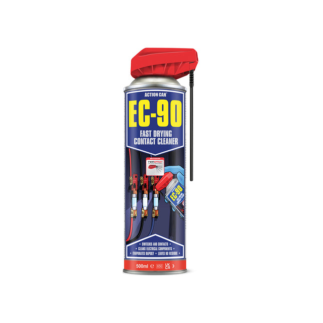 Action Can EC-90 Fast Drying Contact Cleaner 500ml - Q99ESC0005000015000 - Perfect for Quick Cleaning