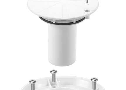 McAlpine TSGCONTV Conversion Kit to convert any TSG1 or TSG2 Gully to a sheet flooring gully with White Plastic Clamp Ring, Cover Plate and Dip Tube