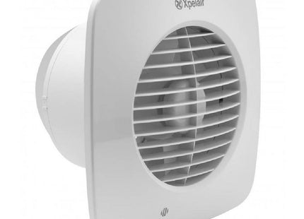 Xpelair Simply Silent DX150HTS 150mm Square Fan with Humidistat, Timer 93076AW