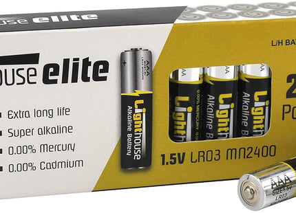 Lighthouse AAA Alkaline Batteries 24 Pack