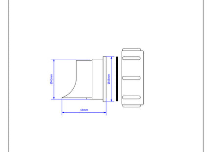 McAlpine SM10PLUG Blank Plug, Nut and Washer for SM10 Trap