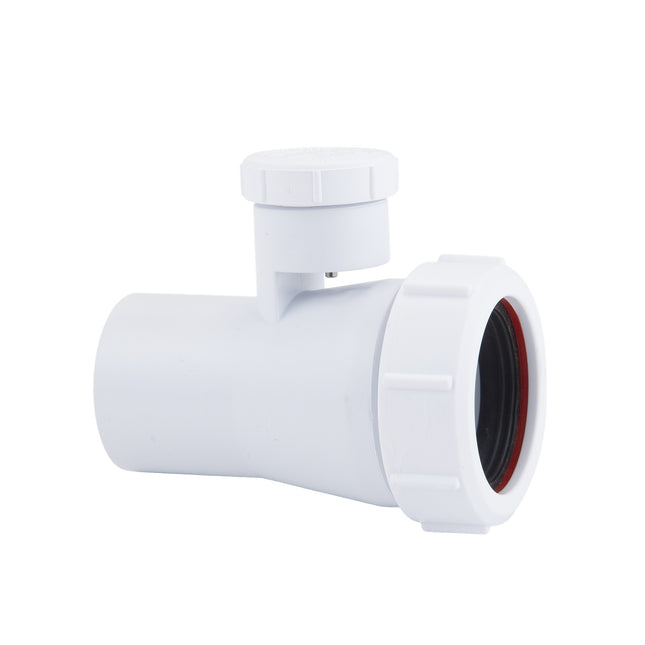 McAlpine 1 1/2" Anti Siphon Adaptor - White