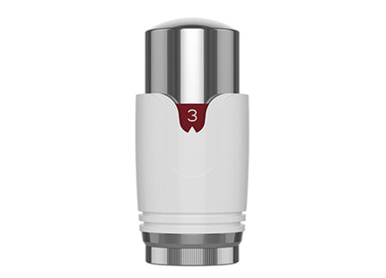 Pro Plus TRV Head M30 x 1.5 - White & Chrome (Tulip Style)