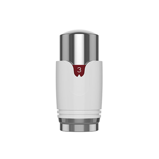 Pro Plus TRV Head M30 x 1.5 - White & Chrome (Tulip Style)