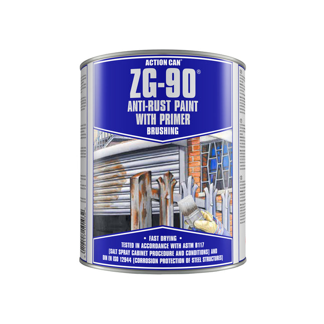 Action Can ZG-90 Anti-Rust Paint 900ml - Q99ZG90009000004BRU - Protects Metal