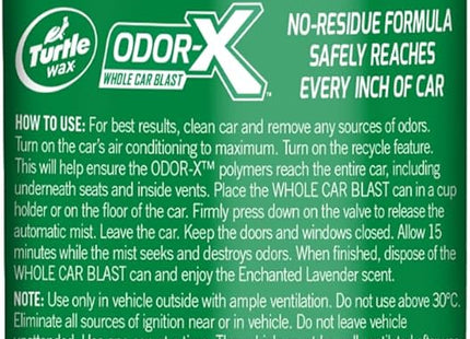 Turtle Wax Odor-X Whole Car Blast Enchanted Lavender 100ml (Pack of 2)