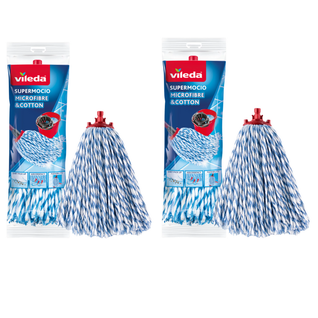 Supermocio Microfibre & Cotton Refill (Pack of 2)