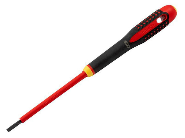Bahco Ergo Vde Insulated Slotted Screwdriver 5.5 X 125Mm