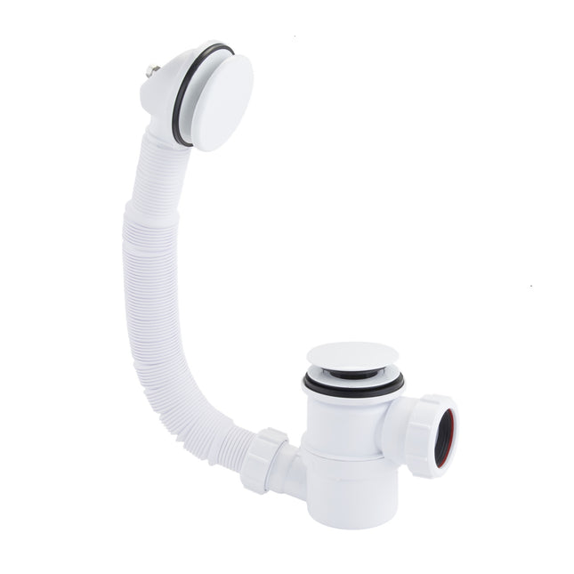 McAlpine Bath Trap Waste & O/Flow -  Gloss White