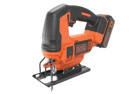 Black + Decker BDCJS18C13 Powerconnect Jigsaw 18V, 1.5Ah Li-Ion - Ideal for Precision Cutting