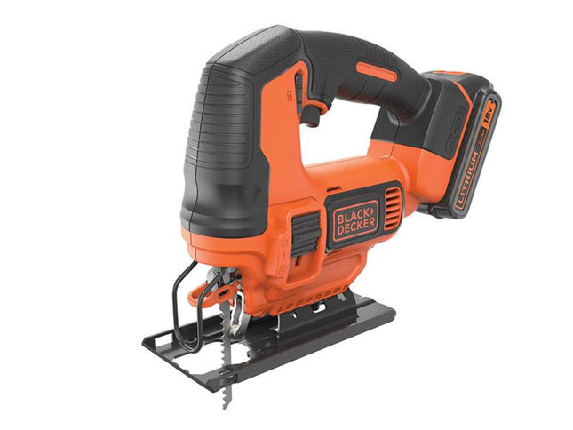 Black + Decker BDCJS18C13 Powerconnect Jigsaw 18V, 1.5Ah Li-Ion - Ideal for Precision Cutting