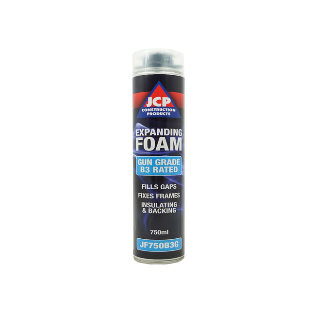 JCP Fixings B3 Rated Gun Applied Expanding Foam - 750ml (Box of 12)