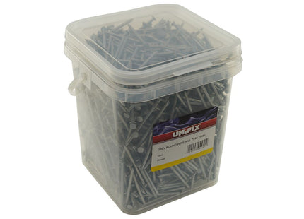 Unifix Galvanised Round Wire Nails 125 x 5.00mm - UCGALVRWN/335 - 10kg Tub