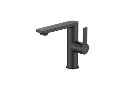 Roca Targa Basin Mixer With Lateral Handle - L-Size, Black - A5A405FNB0