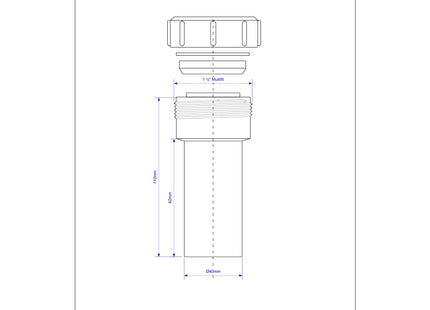 McAlpine Straight Connector Multifit x Plain End 40mm MT18L