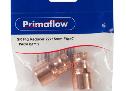 Primaflow (1 = Pk 2) Primapack SR Ftg Reducer 22x15mm - 9SRR22152