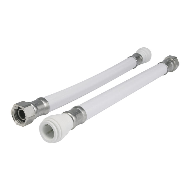 John Guest Speedfit White PVC Hose 500mm - 15mm X 1/2" TC (Pack Of 2)