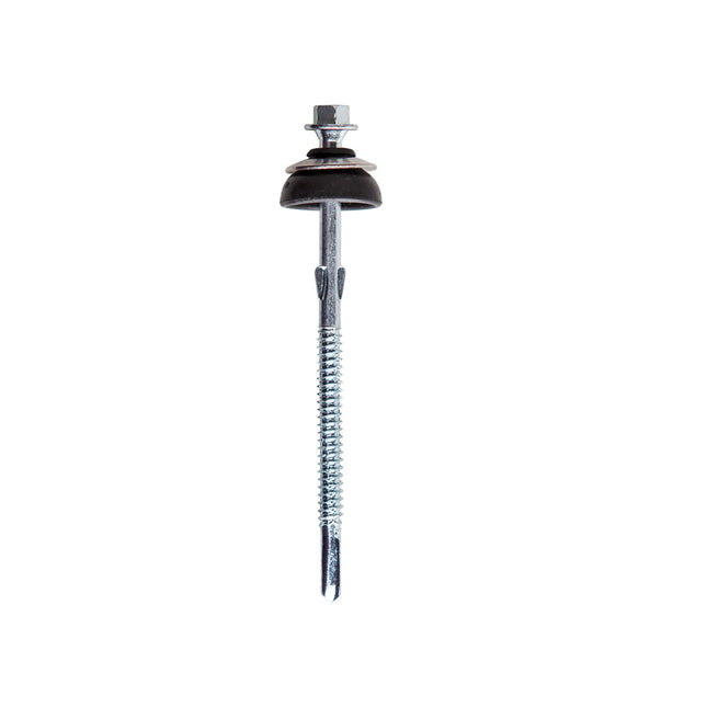 JCP Fixings Fibre Cement Screws Heavy Section Bright Zinc Plated - 6.3 x 200mm (Box of 50)