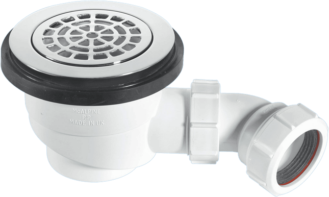 McAlpine ST90CPB-P 90mm x 50mm Water Seal Shower Trap