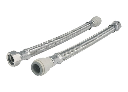 John Guest Speedfit Braided Hose 500mm - 22mm X 22mm (Pack Of 2) FLX27