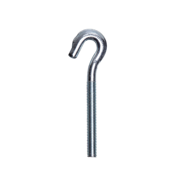 JCP Fixings Forged Hook Bolts Bright Zinc Plated - M6 x 50 (Box of 50)