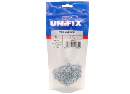 Unifix Form A Washers DIN 125A Hv140 Bright Zinc Plated - M8 (8.4) (Box of 1750)