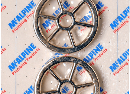 McAlpine CARD-34 Two Gold Plated Grids For Shower Traps - STWGR-GP x 2