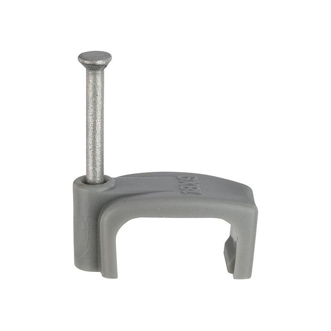 Unifix Grey Fte Cable Clips - 1.5mm (9 x 5mm) (Box of 1000)