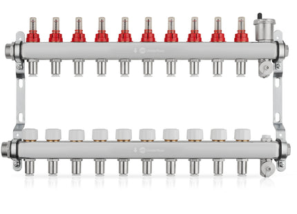 John Guest Speedfit Lowfit 10 Port Mainfold Stainless Steel (12mm Connections)