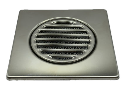 McAlpine Stainless Steel 150mm Shower Grid Tile Unit with Non-Return Valve      FGT150-SV-110