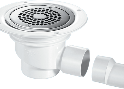 McAlpine TSG1-ANTI/LIG 75mm Water Seal Trapped Gully, Clamp Ring and Cover Plate, 2" Horizontal Outlet and 2" x 1½" Socket Reducer