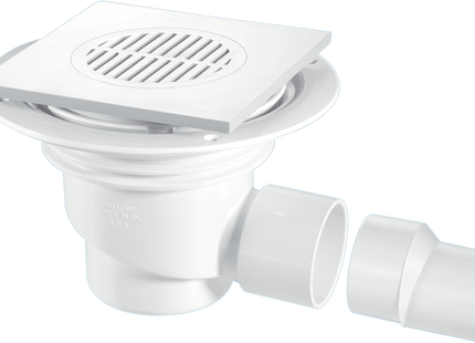 McAlpine TSG1T6WH 75mm Water Seal Gully with Horizontal Outlet for Tiled or Stone Floors