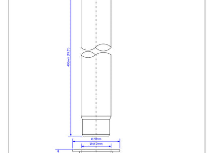 McAlpine TWS-18 Standing Waste: Backnut Model; 70mm Flange