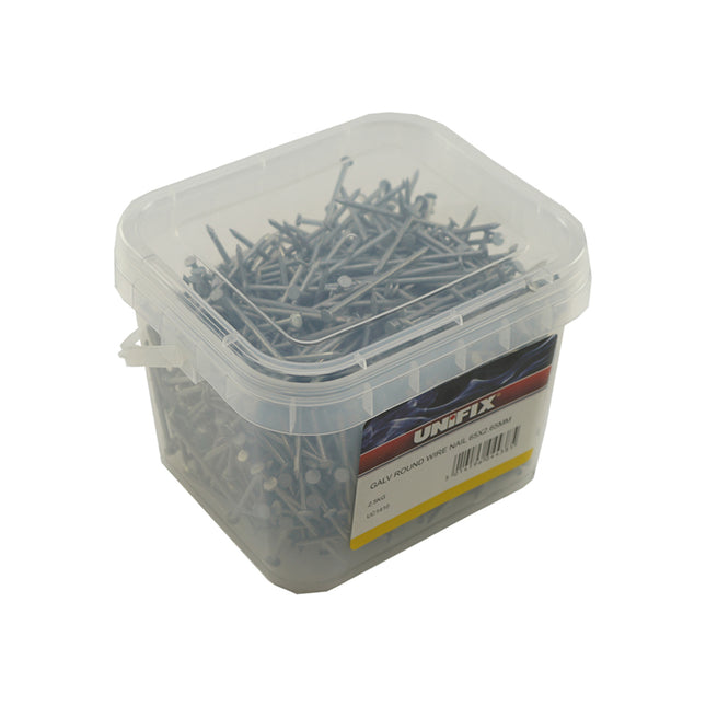 Unifix Galvanised Round Wire Nails 2.5Kg Tubs - 150mm x 6.00 (Box of 4)