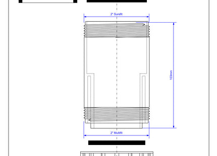 McAlpine Z28L 2" Surefit Straight Connector