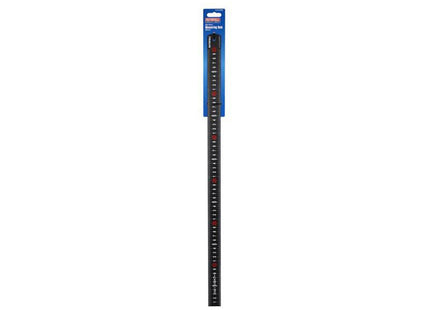 Faithfull Matt Black Stainless Steel Measuring Rule 600Mm