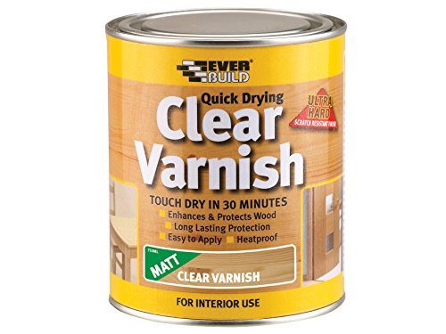 Everbuild Quick Dry Wood Varnish Matt Clear 2.5 Litre