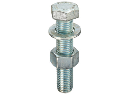Unifix CE Marked Assembled ISO 4017 8.8 Bright Zinc Plated Set/Nut/Washer - M12 x 50. (Box of 200)