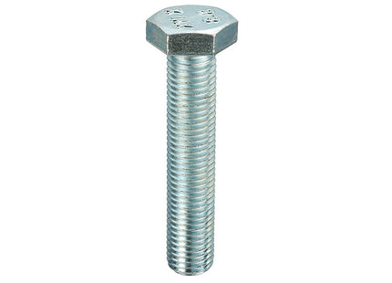 Unifix Grade 8.8 High Tensile Hexagon Setscrews DIN 933 Bright Zinc Plated - M8 x 40 (Box of 200)