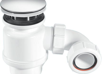 McAlpine STW8-M 50mm Water Seal Resealing Shower Trap with Multifit Outlet