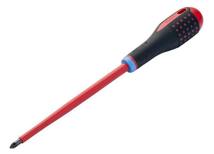 Bahco Ergo Vde Insulated Pozi Screwdriver Pz1 X 80Mm