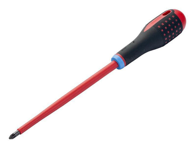Bahco Ergo Vde Insulated Pozi Screwdriver Pz1 X 80Mm