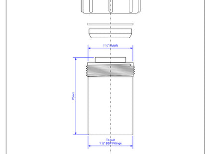 McAlpine T12M 1½" x 1¼" Multifit Reducer