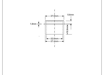 McAlpine S23M 1¼" Multifit Blank Cap without nut