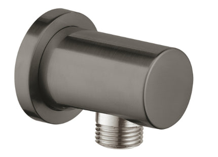 Grohe Rainshower Wall Outlet Round Brushed Hard Graphite - 27057AL0 - Ideal for Showers