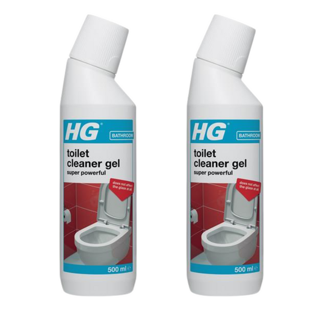 HG Toilet Cleaner Gel Super Power 500ml (Pack of 2)